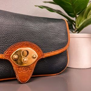 Vintage 90s Dooney and Bourke leather crossbody bad Made in USA